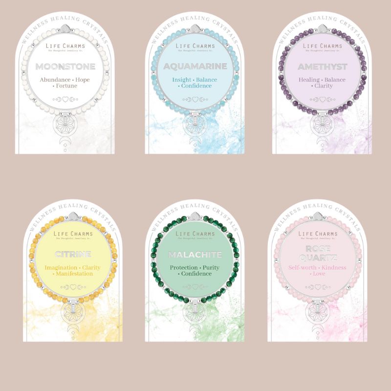 Healing stones Life Charm Bracelet