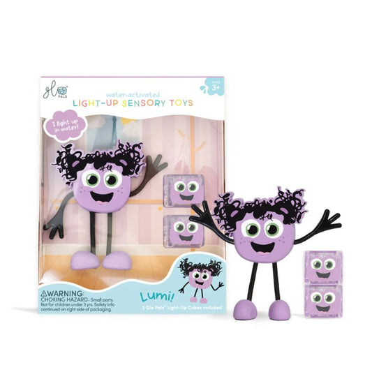 Glo Pals PURPLE light Up Character | Jelly Stone