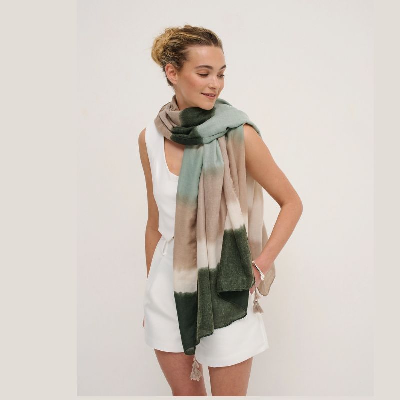 Lightweight Green Scarf | Head Scarf