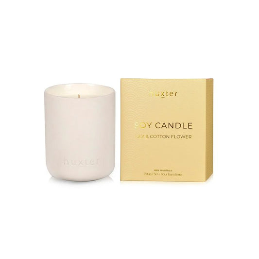 Lily & Cotton Flower Candle | Huxter