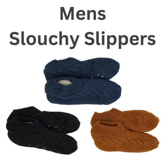 Mens slouchy slippers