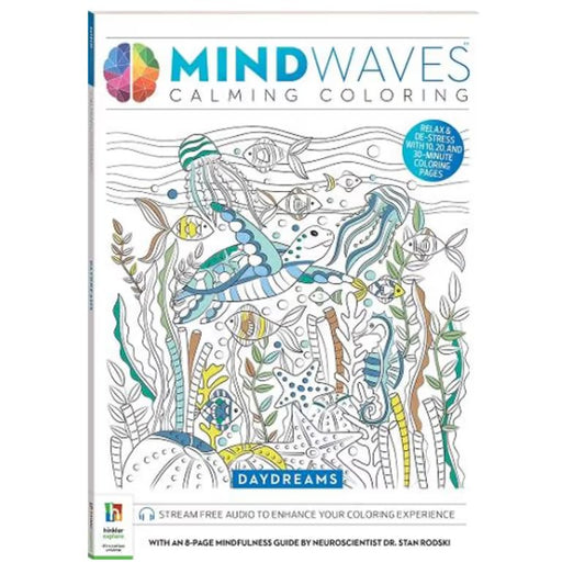 Mindwaves Calming Colouring in Book | Hinkler | Wishing You Well