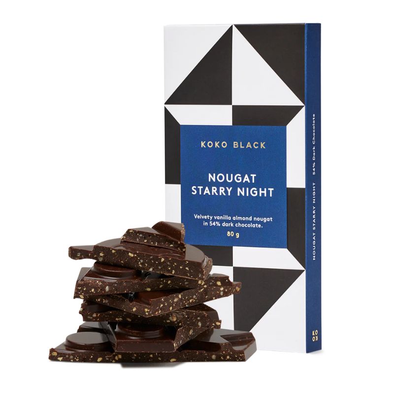 Nougat Starry Night | Dark Chocolate 80g