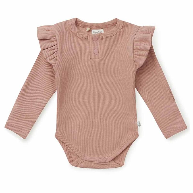 Rose Long Sleeve Bodyuit | Snuggle Hunny Baby