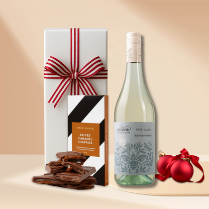 Christmas Cheer Wine & Chocolate Gift Box | Shiraz