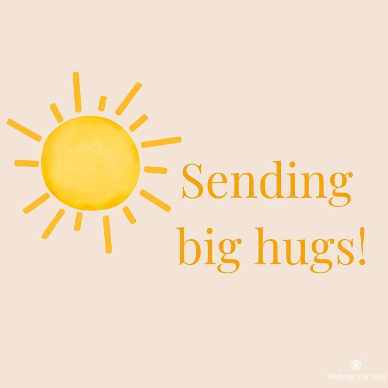 Complimentary gift card | Sending Big Hugs