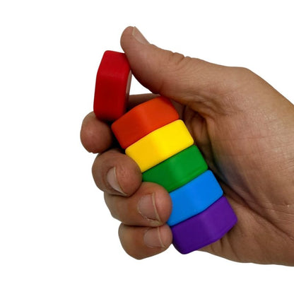 MagStak Hive | Smooth Fidget- Rainbow