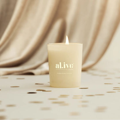 Mini Soy Candle Bauble | Golden Waffle & Citrus