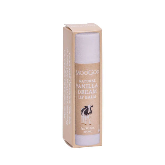 MooGoo Edible Lip Balm 5g –Natural Vanilla Dream