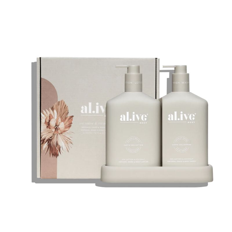 Sea Cotton & Coconut | Hand & Body Wash and Lotion Duo | Alive body| Wishing you Well Gifts