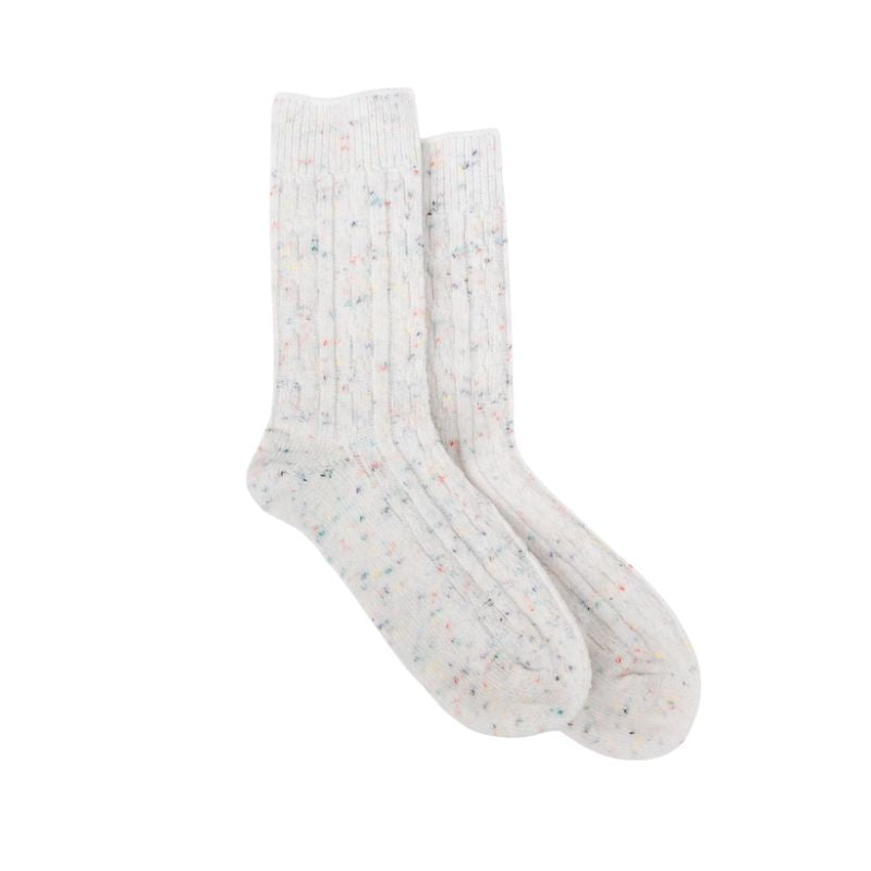 White Colourful speck socks comfy
