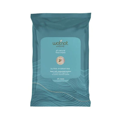 Facial Wipes All Natural Ultra Hydrating - wotnot| Wishing You Well Gifts