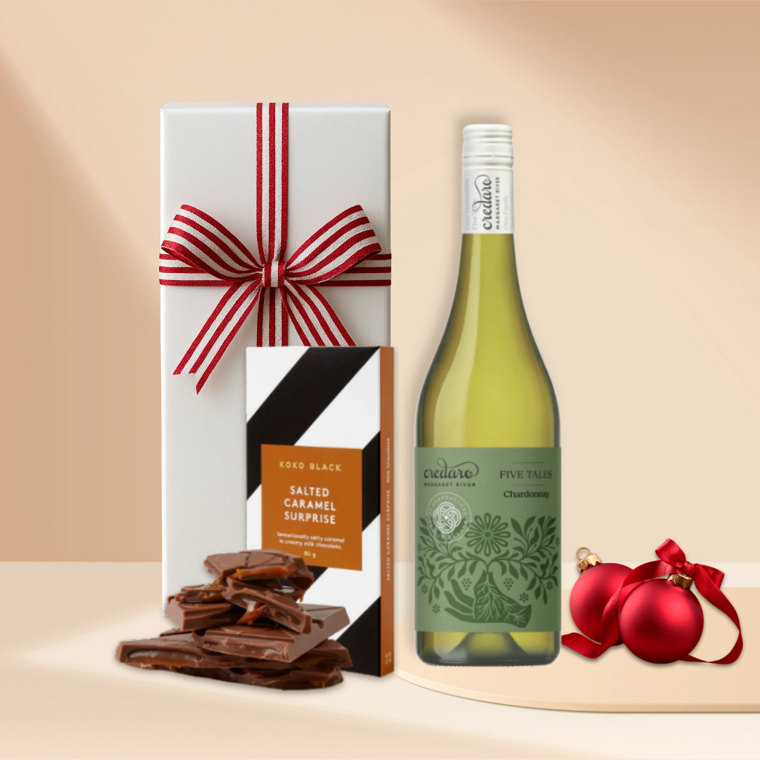 Christmas Cheer Wine & Chocolate Gift Box | Shiraz