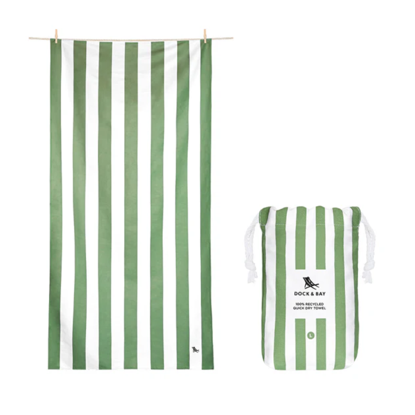 Dock and Bay Quick Dry Towel | Olive