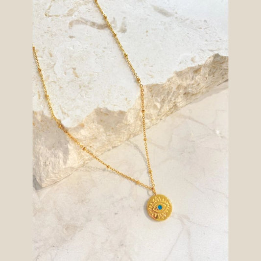 Evil Eye Gold Plated Necklace