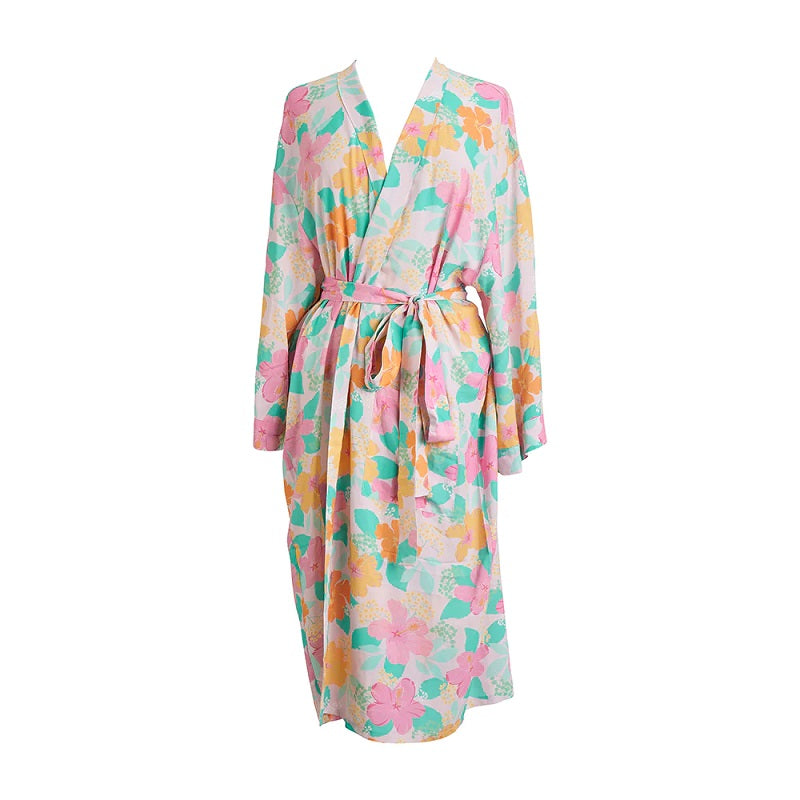 Hibiscus robe | loungewear