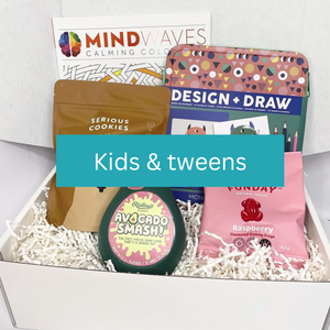 Gift ideas for kids and tweens - care packs and gift boxes