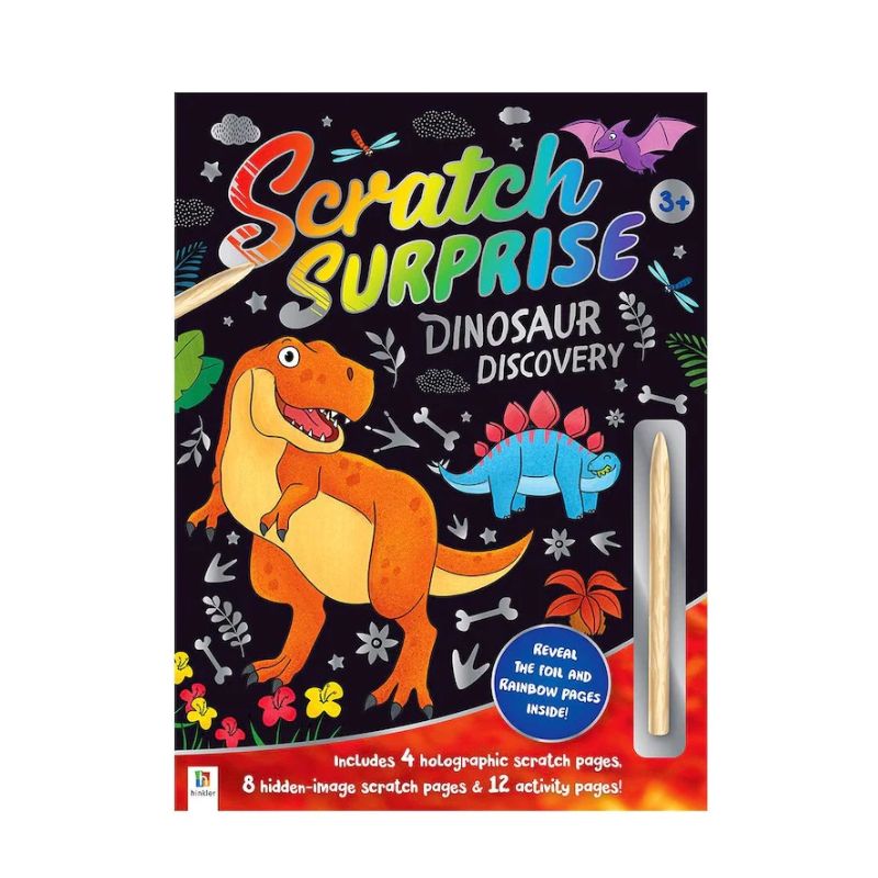 Scratch Surprise Dinosaur | 3+ Activity Book | Wishing You Well Gifts