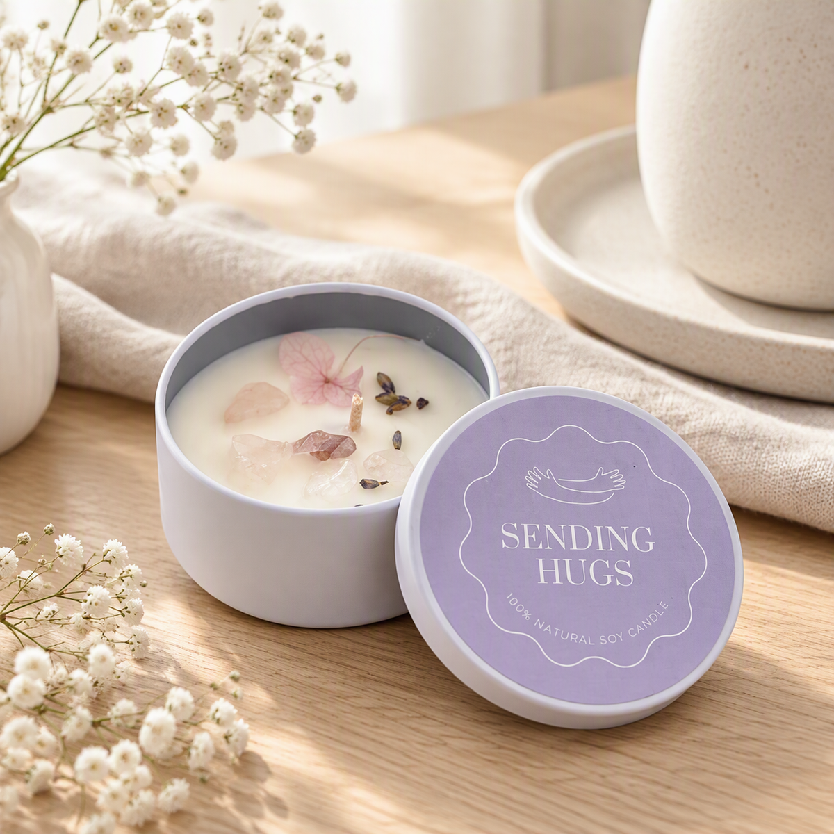 Sending Hugs Mini Soy Candle