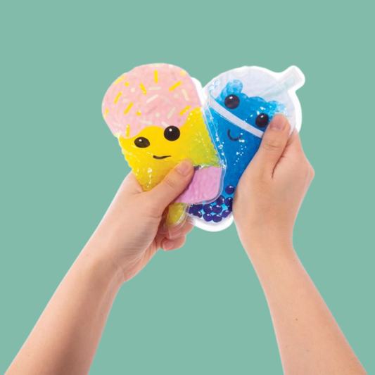 Sensory Soother stress relief gel toy used for squeezing or as a cold pack for soothing comfort