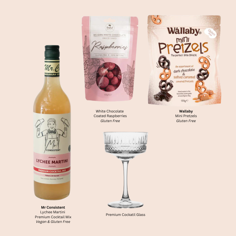 Shaken Not Stirred Gift Box (Lychee Martini) - (GF)