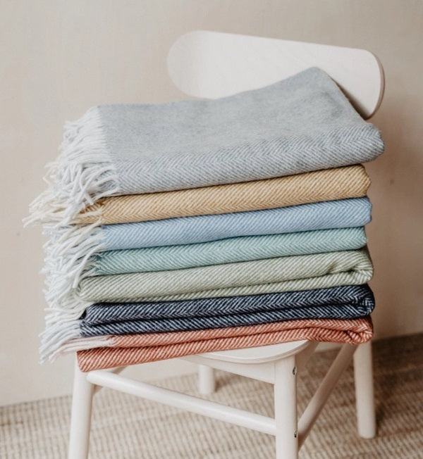Recycled Wool Blankets | Herringbone | TBCo