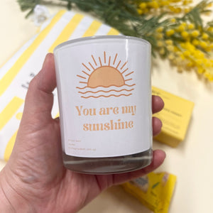 You are my sunshine candle