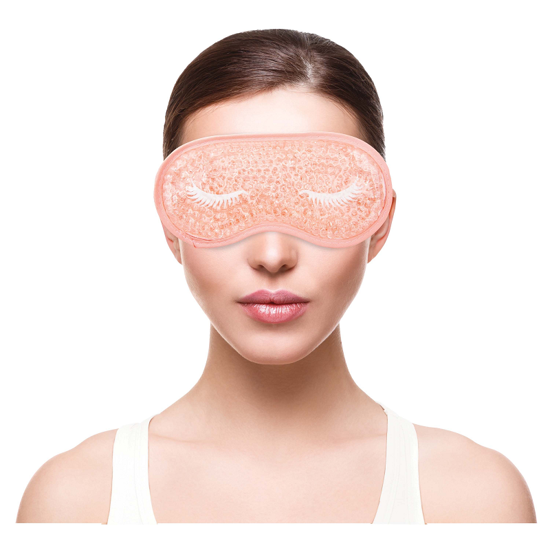 Lavender Pure Bliss Eye Mask with gel beads – hot or cold therapy eye mask to soothe tired eyes and reduce puffiness