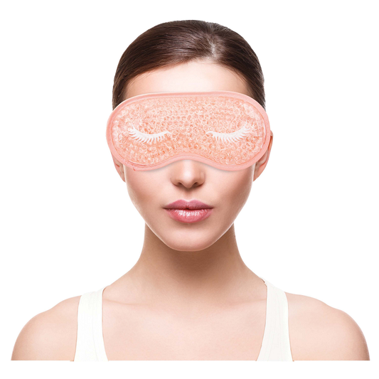 Lavender Pure Bliss Eye Mask with gel beads – hot or cold therapy eye mask to soothe tired eyes and reduce puffiness