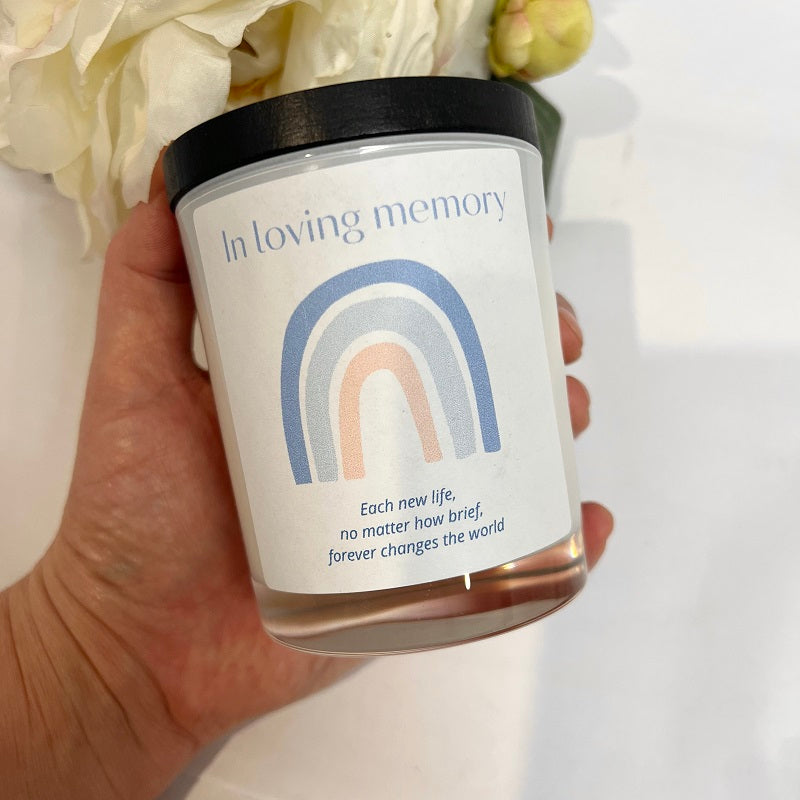 In loving memory candle // customise name