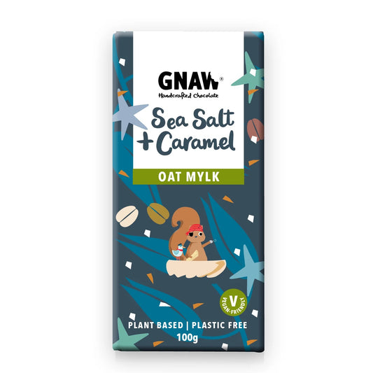 GNAW Sea salt & caramel chocolate (Vegan, DF, GF)