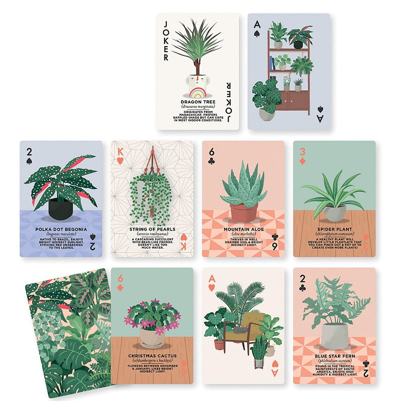 Playing cards - house plants