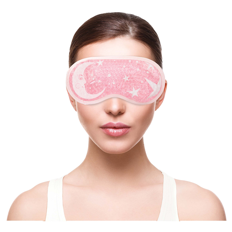 Lavender Pure Bliss Eye Mask with gel beads – hot or cold therapy eye mask to soothe tired eyes and reduce puffiness