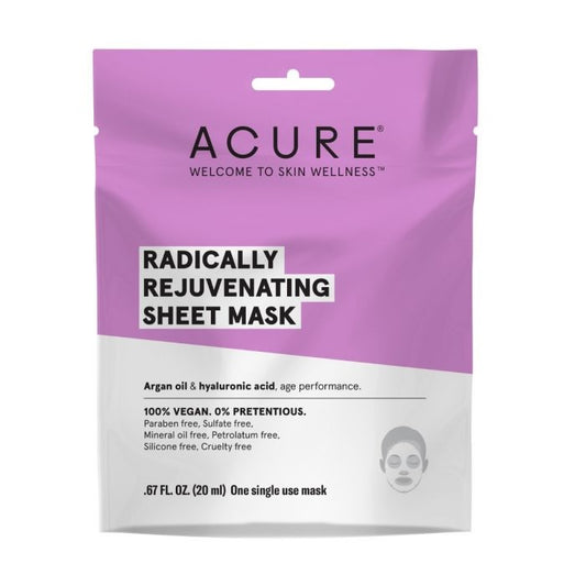 acure radically rejuvenating sheet mask