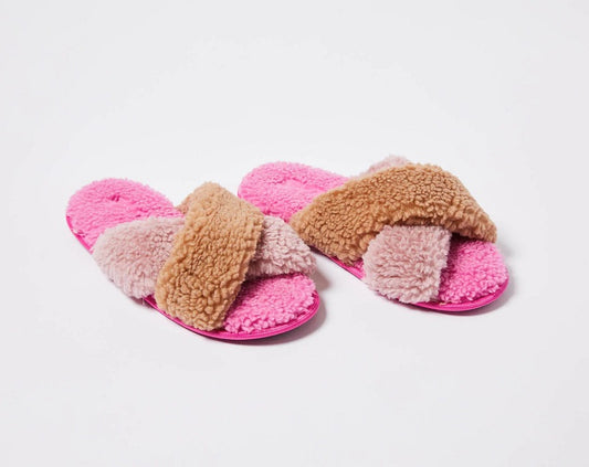 Kip & Co slippers // Pink chocolate