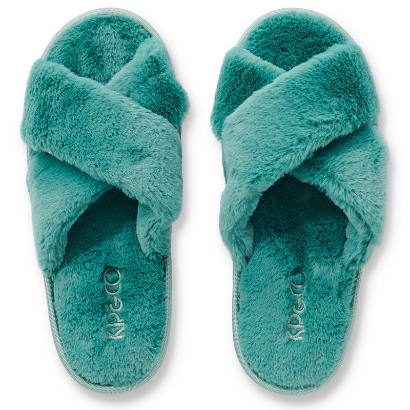 Kip & Co slippers // Jade Green