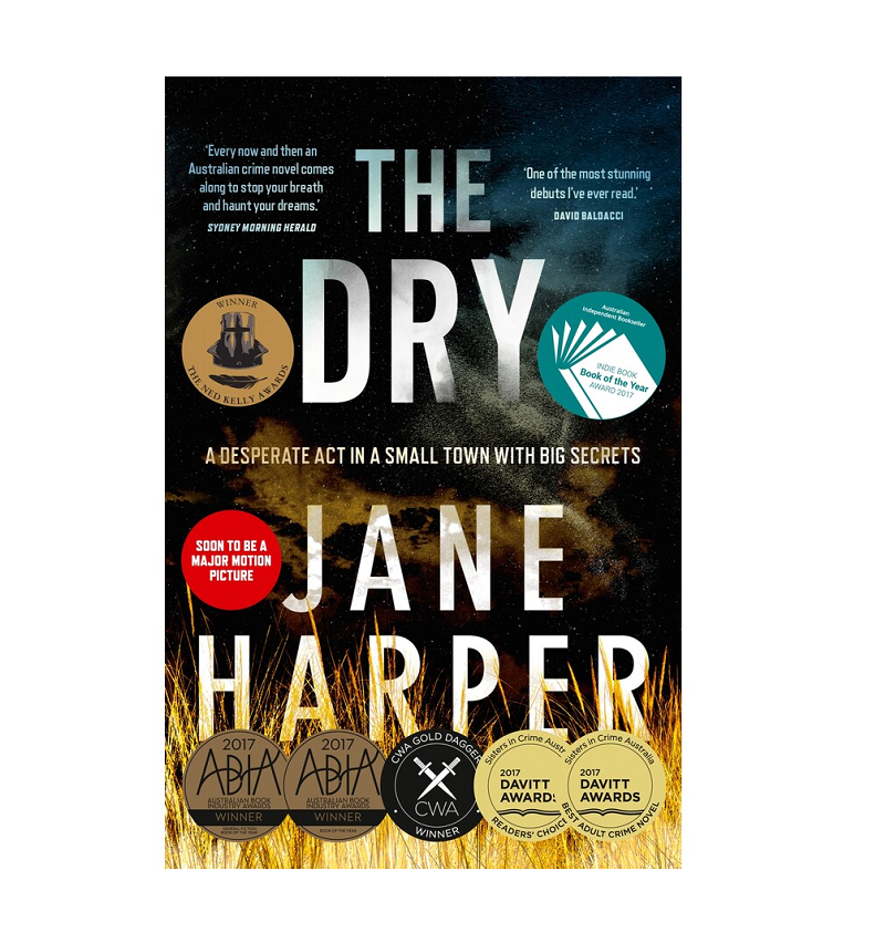 The Dry (Jane Harper)    Relax, Unwind and take a deep breath with a great selection of best selling novels, self care is most important a gift for yourself or someone that deserves a rest, a perfect gift to add into your build a box gift box by Wishing You Well