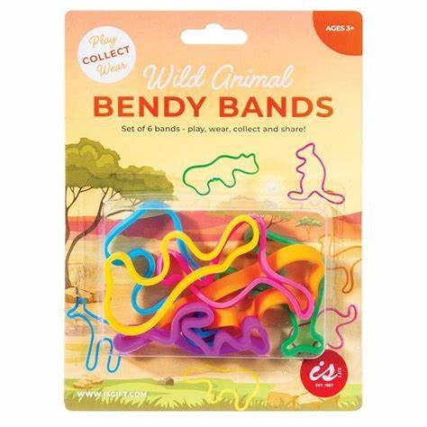 Kids bendy bands - wild animals