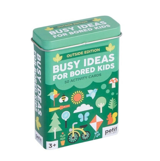 Busy ideas for bored kids: outdoor edition. 50 activity ccards