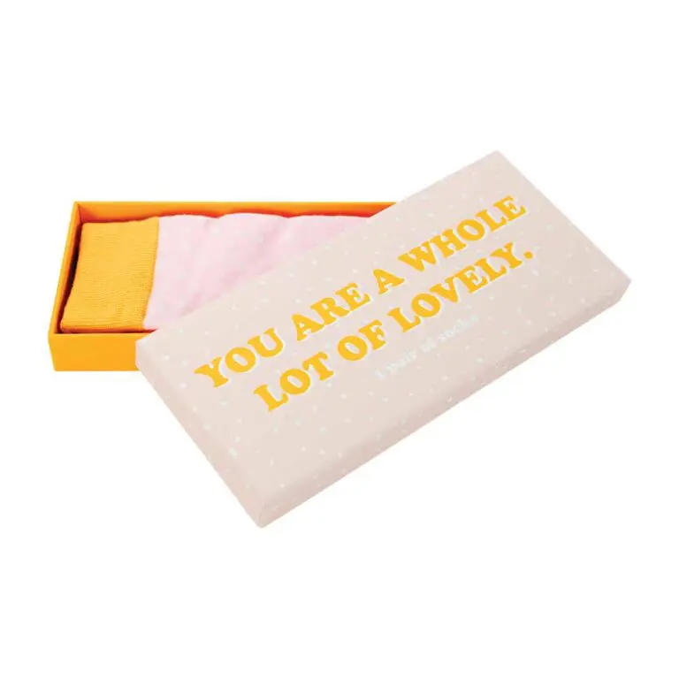 You Are A Whole Lot Of Lovely socks | Sensitive Skin Care | Wishing You Well Gifts
